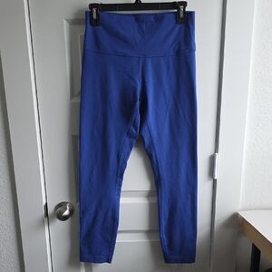 Lululemon Wunder Under Blue High-Waisted Leggings Size 8 G128